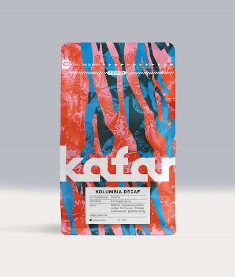 Kafar Καφές Espresso Decaffeine Arabica Colombia σε Κόκκους 250gr