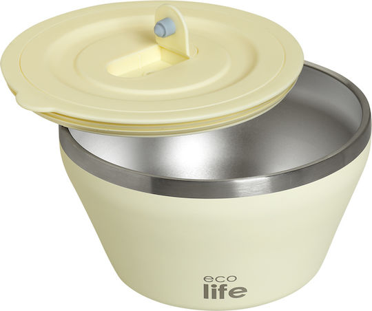 Ecolife Θερμός Inox Λευκό 1.18lt