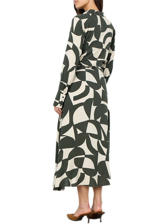 Soya Concept Rochie Cămașă Maxi Verde