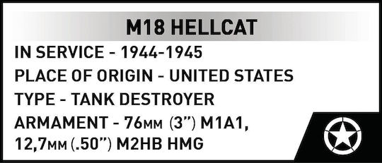 Cobi M18 Hellcat Bauklötze ab 10 Jahren 1026 Teile
