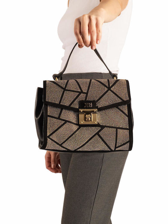 Women's Gold Flap Bag