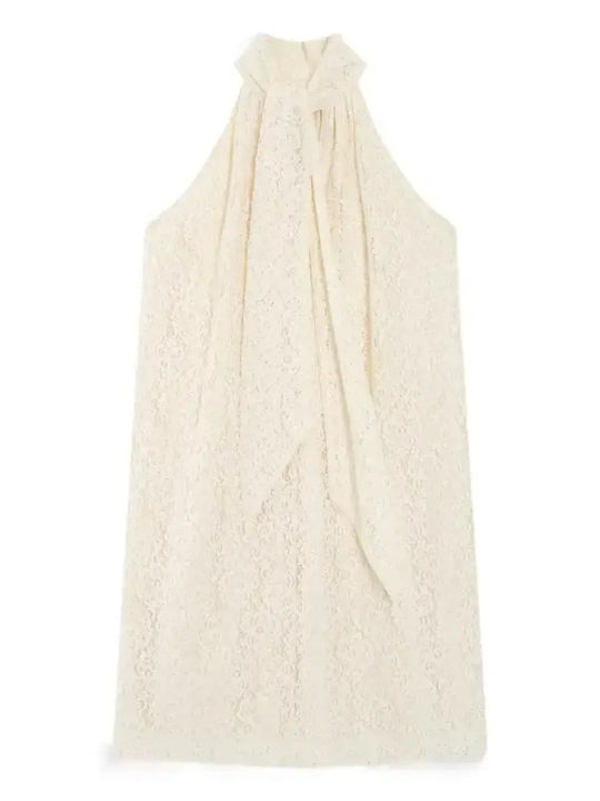 Sommer Mini Damenkleid Ecru