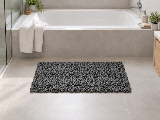 MRShome Wooden Bath Mat DV-0423C15 Dark Grey 50x70cm