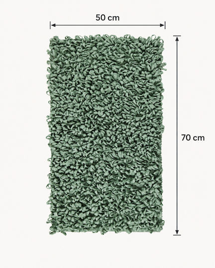 MRShome Wooden Bath Mat DV-0423C45 Mint 50x70 cm