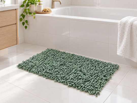 MRShome Wooden Bath Mat DV-0423C45 Mint 50x70 cm