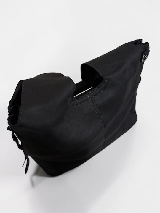 Women's Suede Shoulder Bag Black