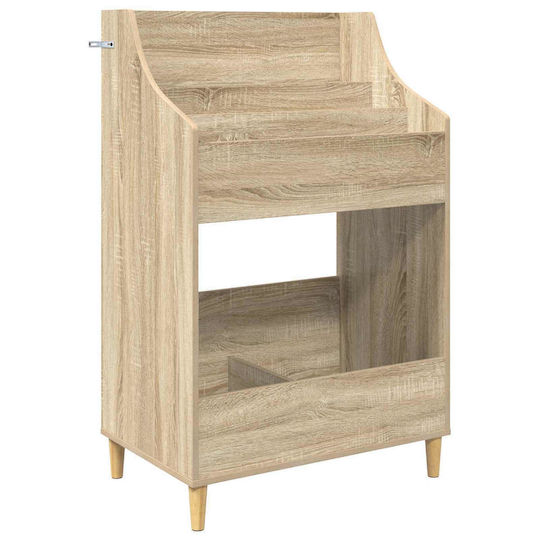 Set de Rafturi pentru Suporturi Media, 3 Buc., Stejar Sonoma, 212 x 46 x 112 cm, 3434653, Maro