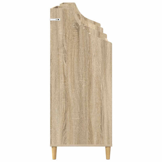 Set de Rafturi pentru Suporturi Media, 3 Buc., Stejar Sonoma, 212 x 46 x 112 cm, 3434653, Maro