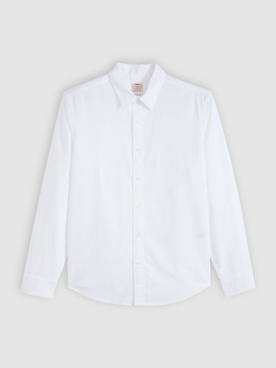 Battery Housemark Long Sleeve Shirt White