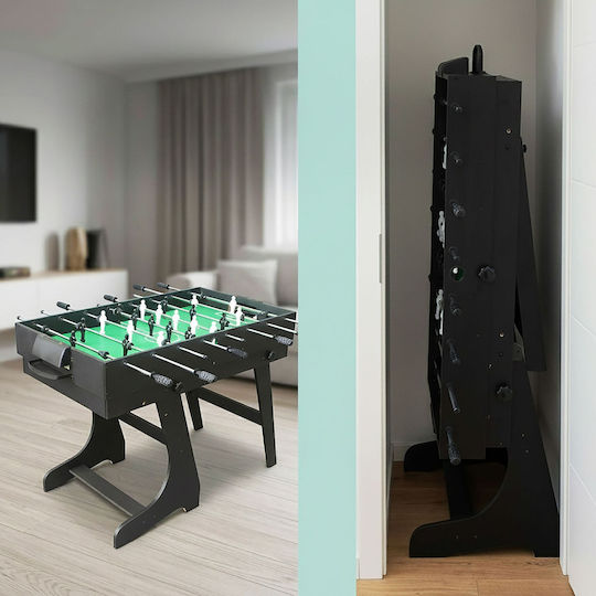 Relaxdays Подова Маса за Air Hockey Мултиигрова Дървена Сгъваема