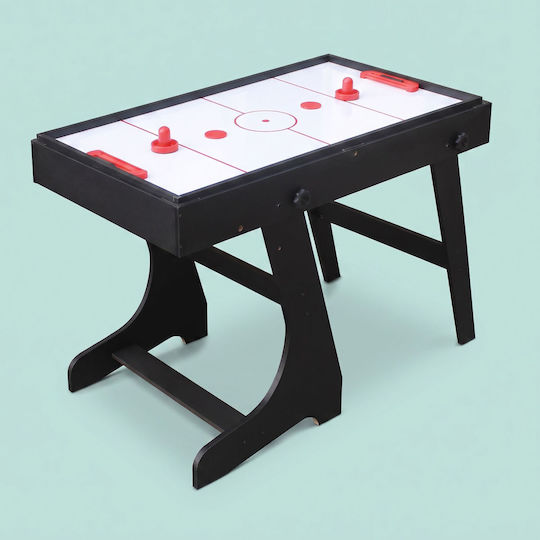 Relaxdays Подова Маса за Air Hockey Мултиигрова Дървена Сгъваема