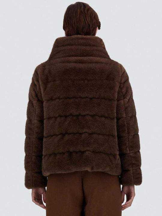 Damen-Winterjacke Braun