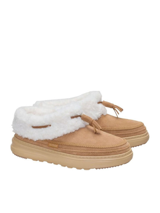 Remi Toastee Lo Tassel Damen Clogs Pantoffeln Braun