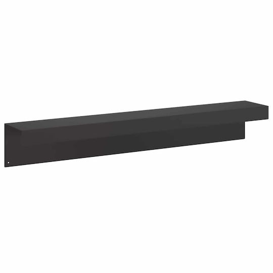 Garden Edging Profiles 10 Pcs 100 x 15 x 15 cm Steel Black 8012963 Black