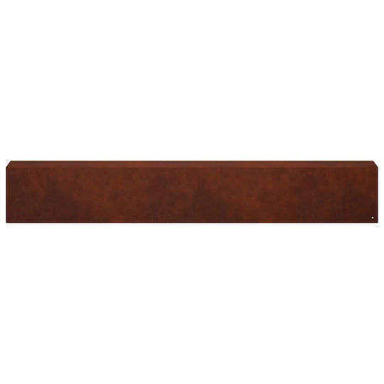 Garden Fence Covering Profiles 10 Pcs 100 x 10 x 15 cm 8012919 Rusty