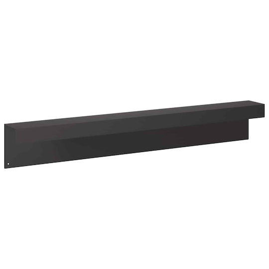 Garden Edging Profile 10 Pcs 100 X 10 X 15 Cm Steel Black 8012907 Black