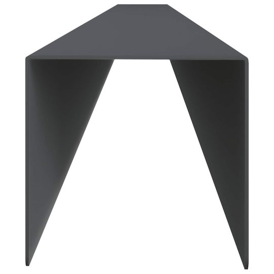 Garden Fence Cover Profiles 20 Pcs 100 x 5 x 5 cm Steel Anthracite 8012998 Anthracite