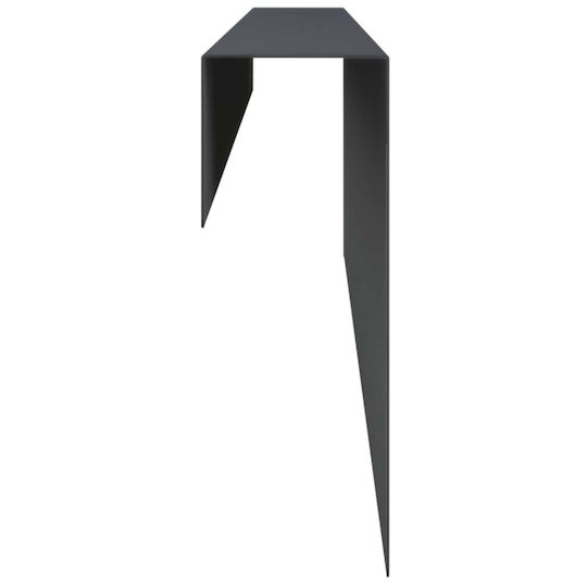 Garden Fence Post Caps 10 Pcs 100 x 6 x 15 cm Steel Anthracite 8012953 Anthracite