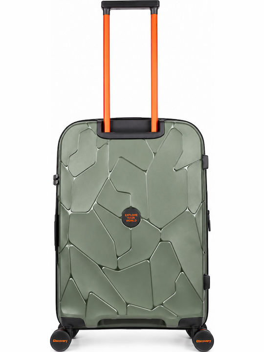 Discovery Medium Khaki Travel Suitcase 65 cm High