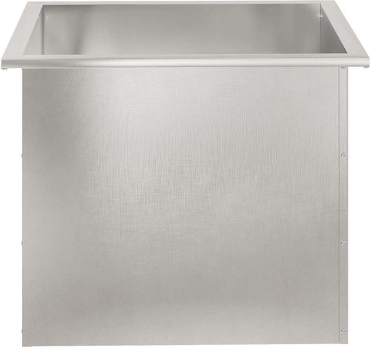 vidaXL Set of 2 Silver Metal Planter Boxes
