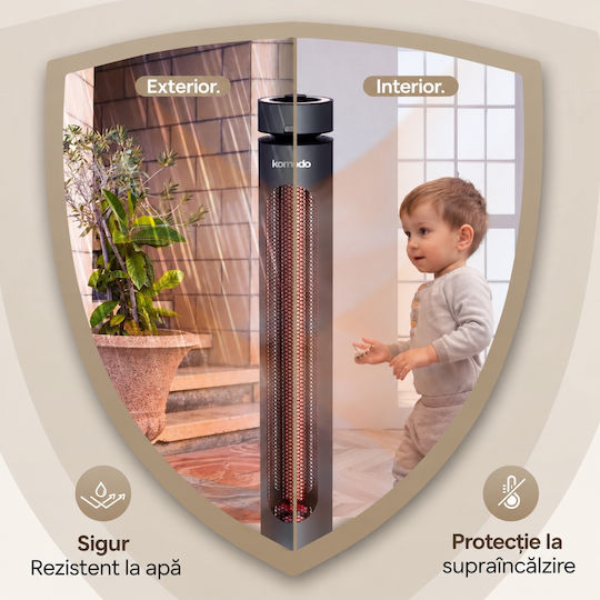 Komodo Încălzitor Electric cu Infraroșu cu Putere 2kW