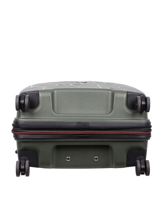 Discovery Large Khaki Travel Suitcase Height 75 cm