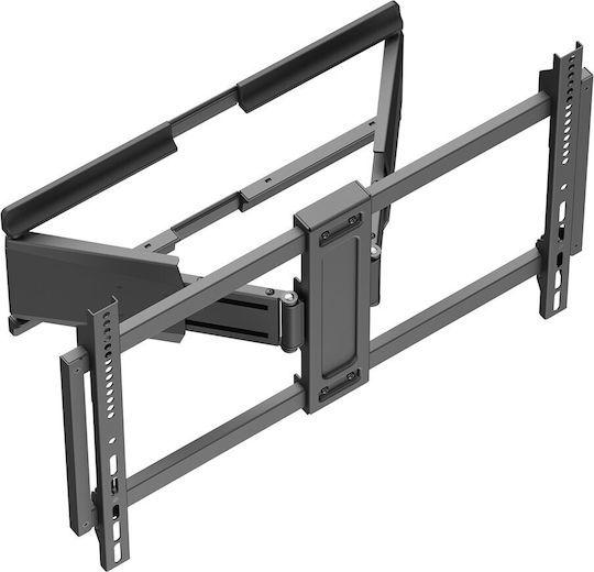 Maclean Energy MC-881 N Βάση Τηλεόρασης Τοίχου έως 90" και 65kg Μαύρο