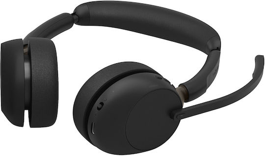 Evolve3 65 Stereo Link 390c UC Stand Wireless On Ear Multimedia Headset with Microphone and Bluetooth Connectivity