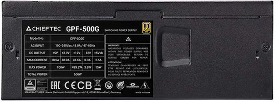 Chieftec Smart GPF-500G 500W Black Power Supply 80 Plus Gold