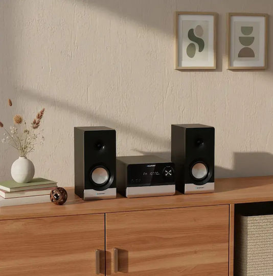 Blaupunkt 2.0 Sound System MS 40.2 100W with CD Player and Bluetooth Black