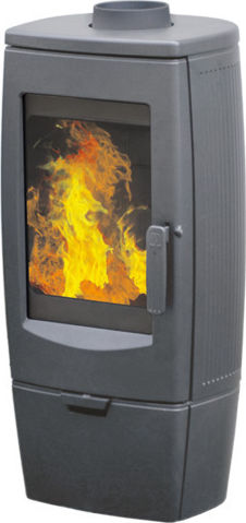 Plamen Gala Gusseisen-Holzofen 11 kW Schwarz