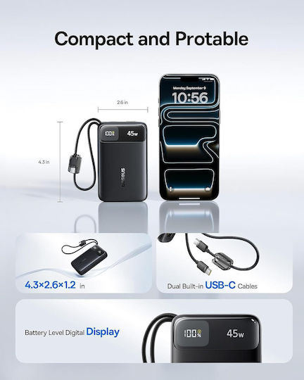 Baseus Enerfill FC11 Power Bank 20000mAh 45W Black