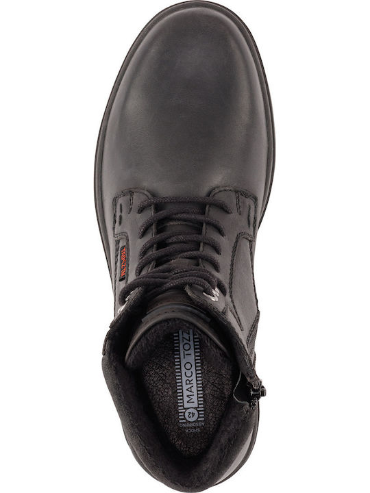 Black Leather Men's Boots