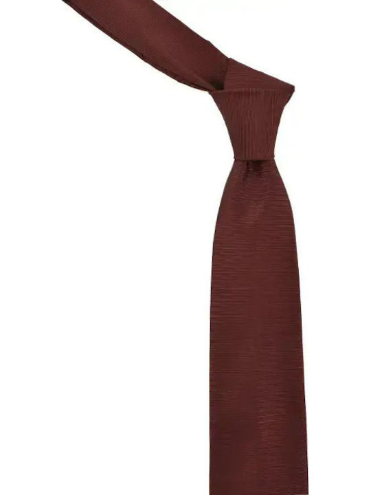 Monte Napoleone Men’s Tie in Burgundy Colour