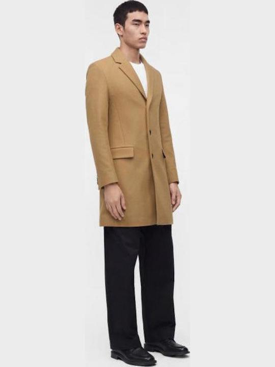 Migor 2641 Ανδρικό Παλτό Medium Beige