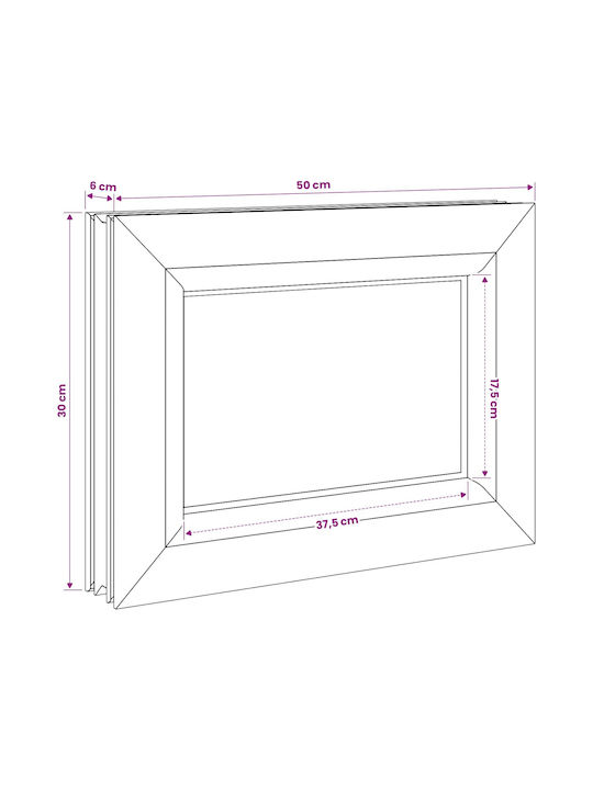 vidaXL Hinged PVC Window W50xH30cm