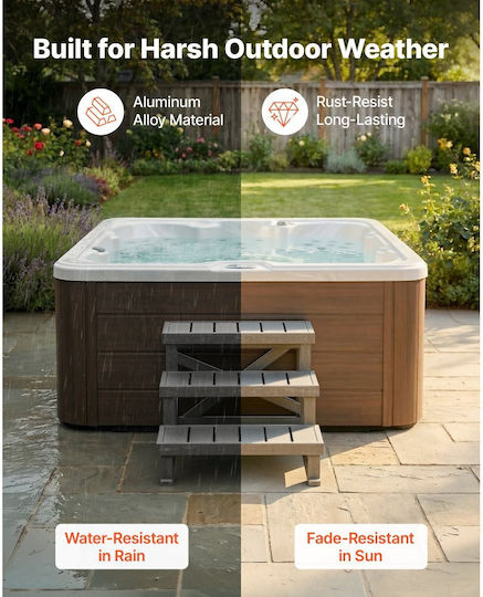 Vevor Plastic Pool Step 31.5x6x20 cm