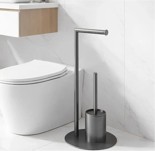 Set de Accesorii de Baie din Inox Gri