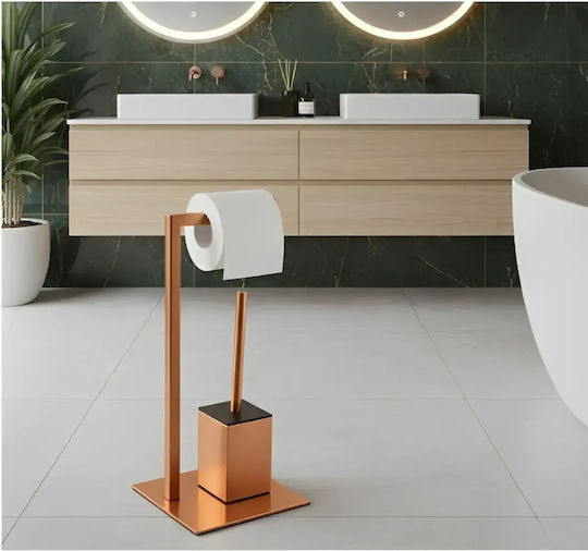 Set de Accesorii de Baie Inox Portocalii