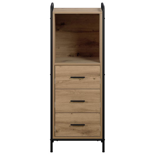 vidaXL Artisan Badezimmerschrank 40x36x109,5 cm Eiche