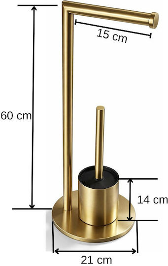 Set de Accesorii de Baie din Inox Auriu
