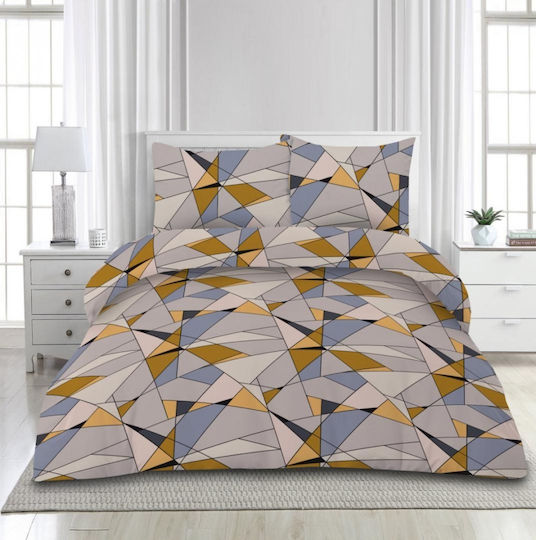 Heinner Σετ Διπλή 200x220cm Καφέ