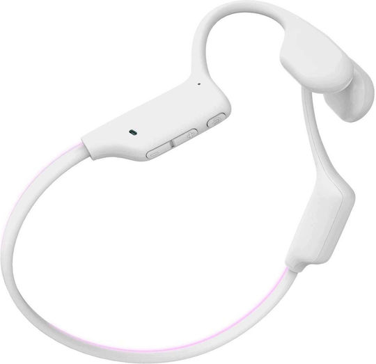 AquaSport Conductie Osoasa Bluetooth Handsfree Căști cu Rezistență la Transpirație Alb