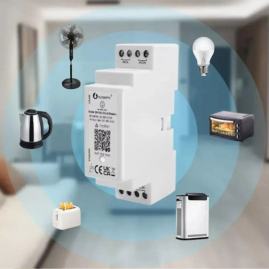 Gledopto Бутон за DIN шина WiFi 16A