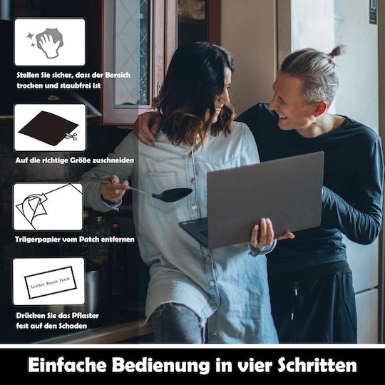 Selbstklebendes Dekoratives Kunstleder Komfortabel Braun 60x300cm