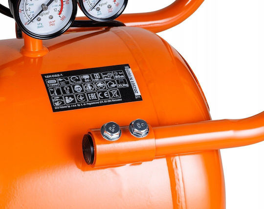 Neo Tools Einphasiger Luftkompressor 80 dB mit 50-l-Luftbehälter