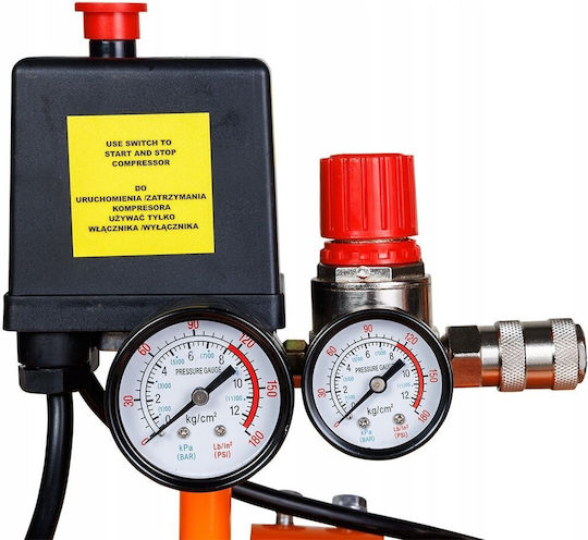 Neo Tools Einphasiger Luftkompressor 80 dB mit 50-l-Luftbehälter