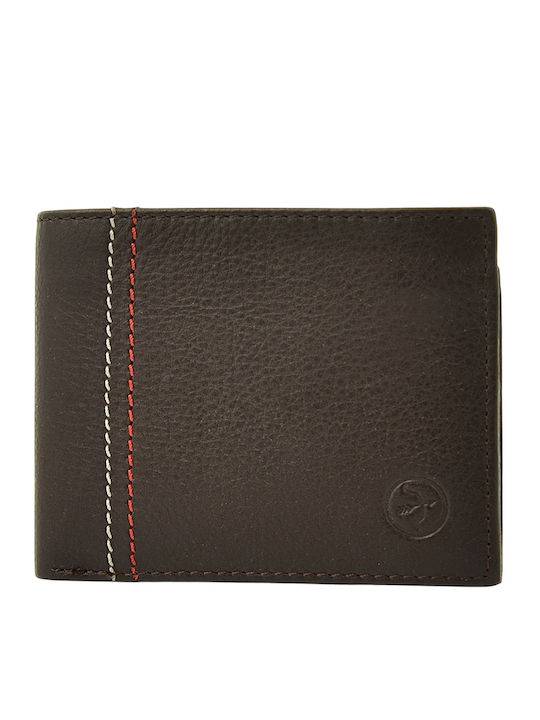 Braune Herrenlederbrieftasche mit RFID