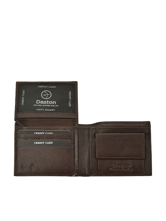Braune Herrenlederbrieftasche mit RFID