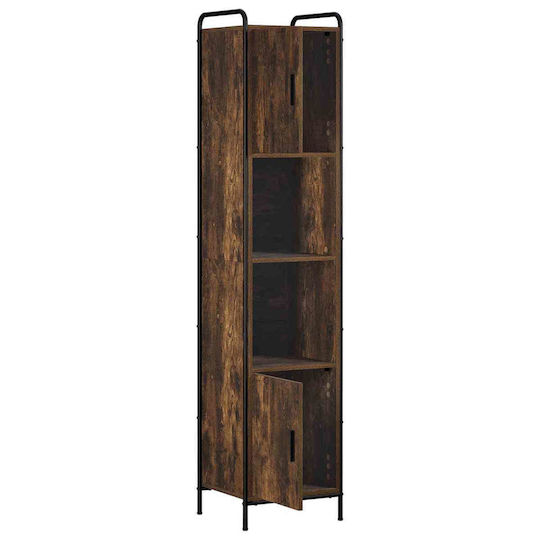 vidaXL vidaXL Bad-Hochschrank Wandmontage B46 × T36 × H181 cm Schwarz